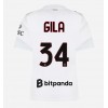 AC Milan Mario Gila #34 Bortedrakt Kvinner 2026-27 Kortermet